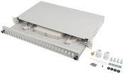Lanberg 19" 1U Fiber Optic Distribution Frame 24XSC Duplex 24XLC Quad FOP1-24SD-LQS