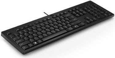 HP 125 Wired Keyboard - Full-size USB Membrane Key Switch - Black 266C9A6