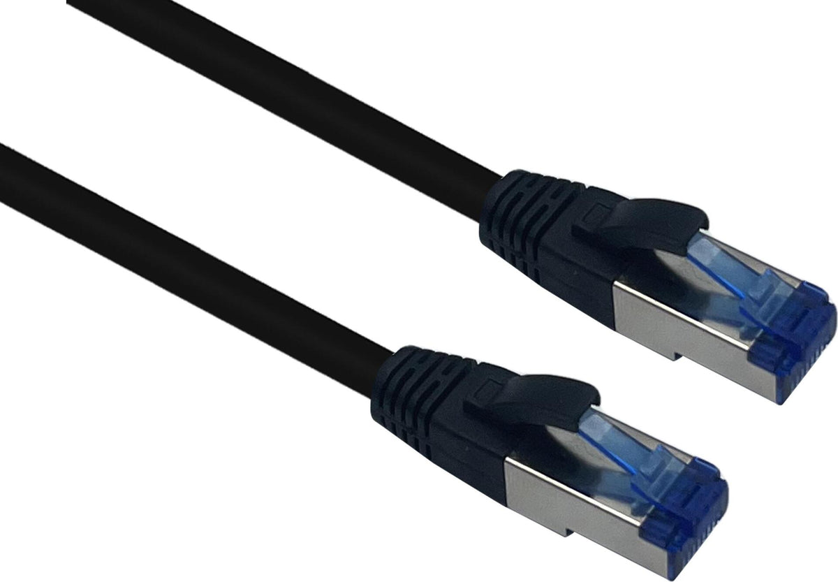 Helos Patch Cable RJ-45 (M) to RJ-45 (M) 30 m SFTP CAT 6a Outdoor Black