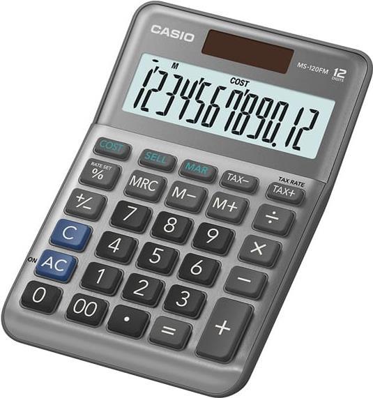 Casio MS-120FM Taschenrechner Desktop Einfacher Taschenrechner Schwarz (MS-120FM)