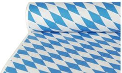 Papstar Rectangular Paper Tablecloth Bavarian Blue 1000 mm x 50 m (12544)