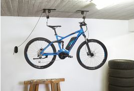 Fischer Bicycle Lift PLUS, Load Capacity: 30 kg, Suitable for All Common Bicycles and E-Bikes, Model 50386