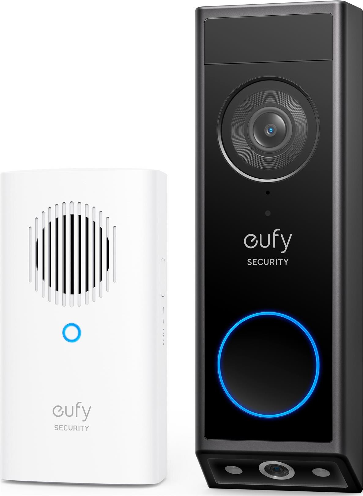 Anker Eufy Video Doorbell 2K - Smart Wireless Doorbell with Camera - Black - Edge HomeBase Mini (E8214311)