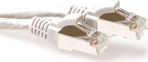 ACT White 25 m LSZH S/FTP CAT6A Patch Cable with RJ45 Connectors (FB7325)