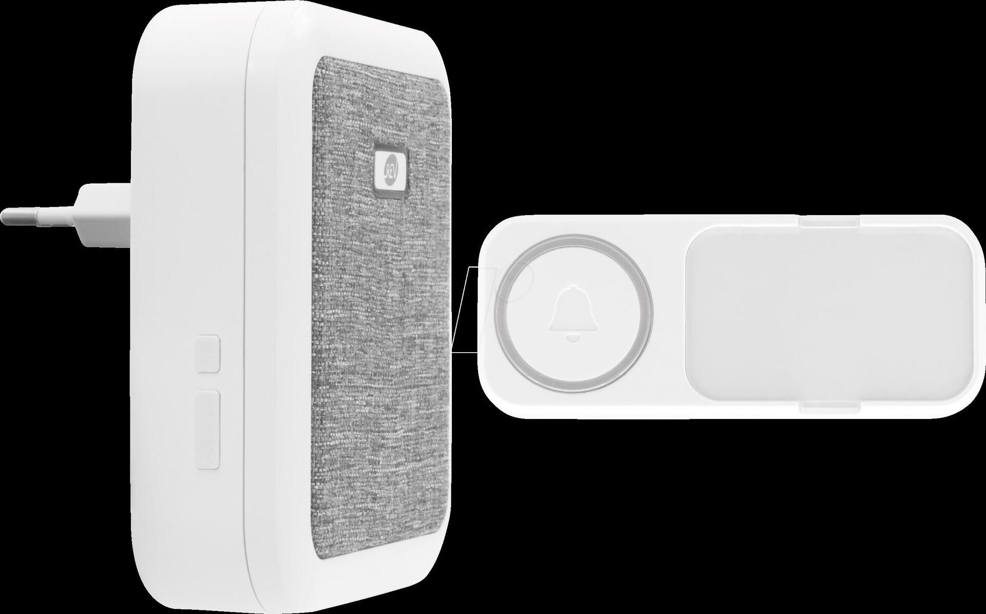 REV Wireless Doorbell Orchestra Socket Green-White 150 m 100dB (0082610103)