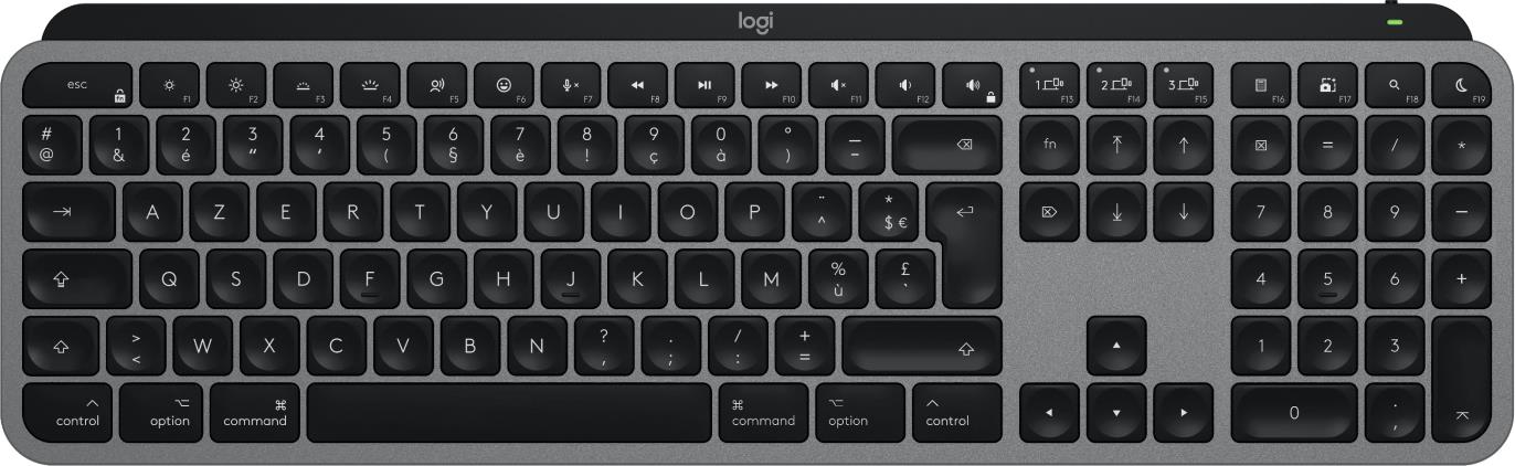 Logitech MX Keys S for Mac Wireless Keyboard - Space Gray
