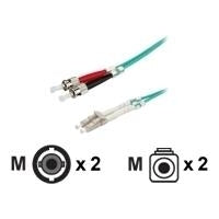 ROLINE Fiber Optic Cable - 50/125µm OM3, LC/ST, Turquoise - 5 m