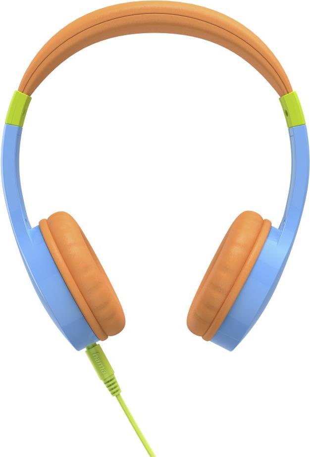 Hama Kids Guard Wired Headphones Blue/Orange (00184106)