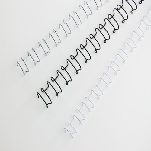 GBC MultiBind Binding Wire, 8 mm, 21 Rings, A4, White, 100 Pieces, for MultiBind 220,230, 230E, 420 (IB165184)
