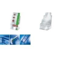 Sigel Table Brochure Holder Acrylic DIN Long 3 Compartments LH133