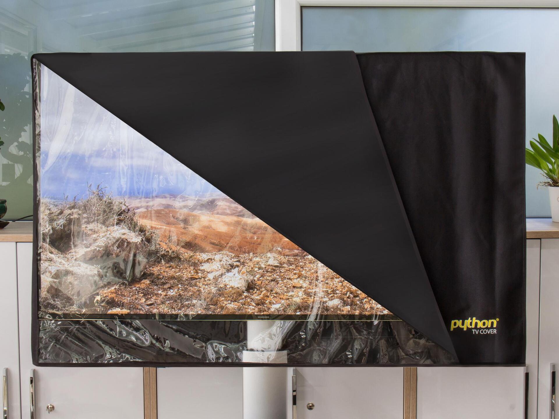 Python® Series TV-Cover Indoor/Outdoor - wetterfester Universalschutz für Ihr TV oder Monitor, 132x84 cm, 55 bis 58"  (TV-C0155)