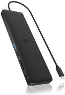 RaidSonic IB-DK2116-C Notebook Docking Station & Port Replicator, USB 3.2 Gen 2 Type-C, Black (IB-DK2116-C)