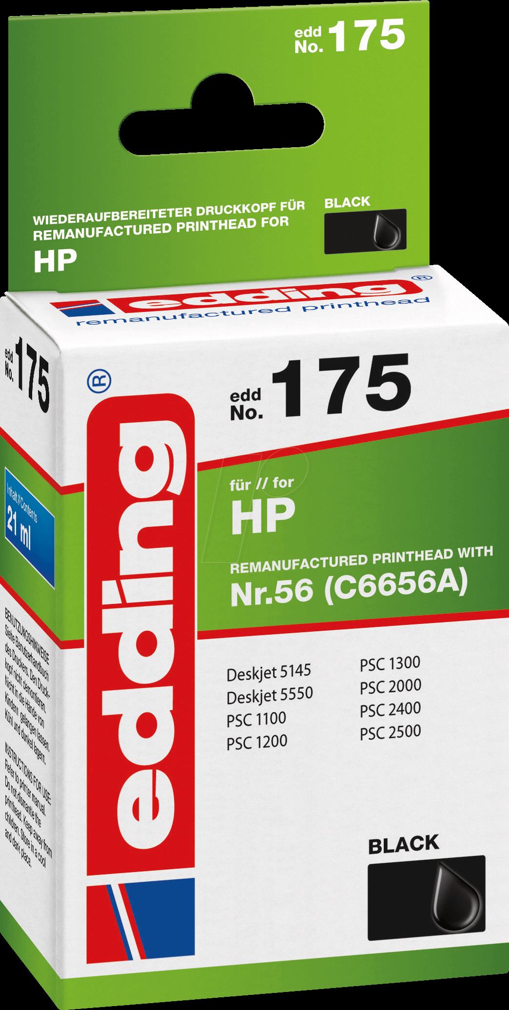 EDDING Ink Replaces HP No. 56 (18-175)