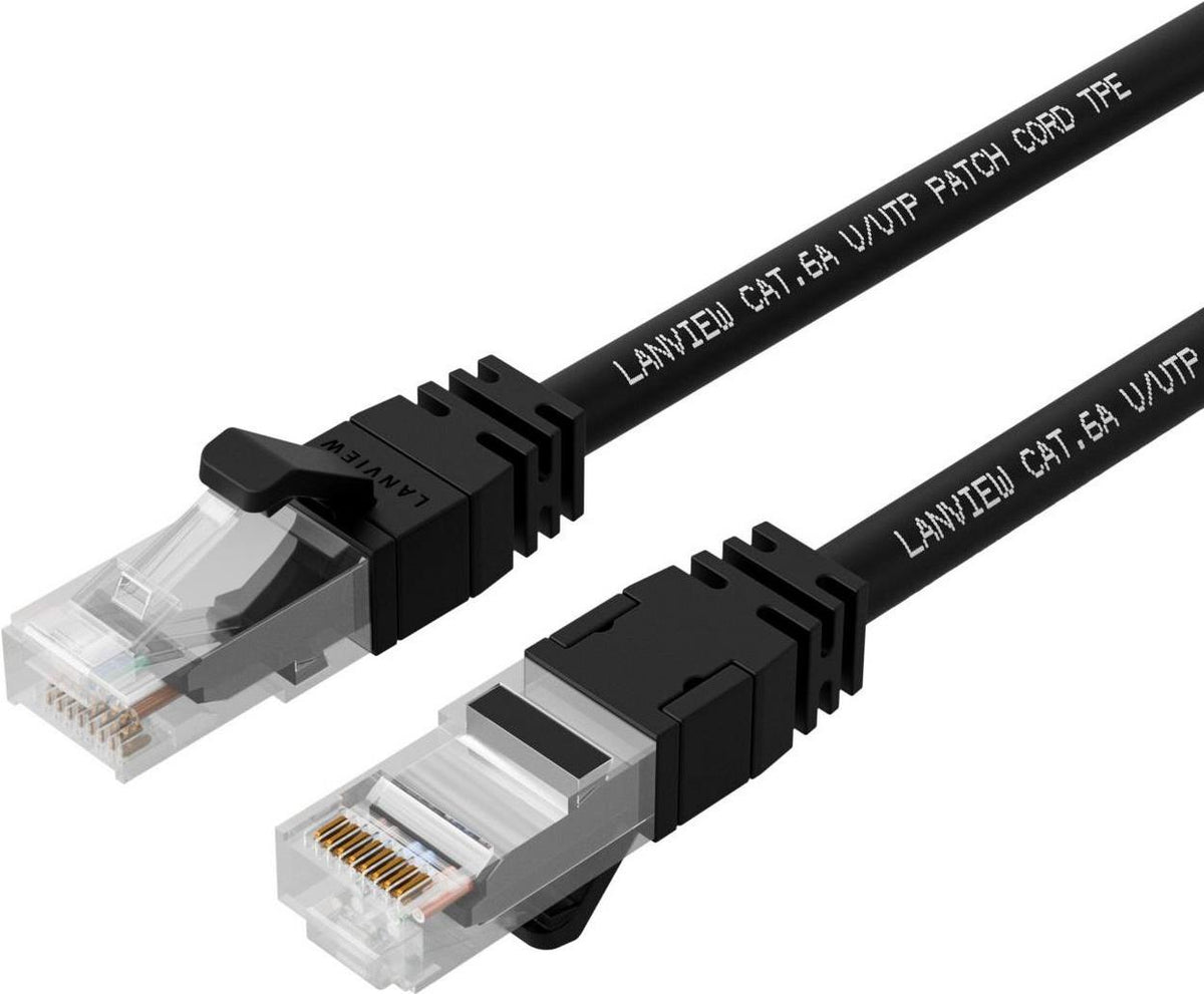 Lanview LV-UTP6A10B Network Cable Black 10 m S/FTP (S-STP)