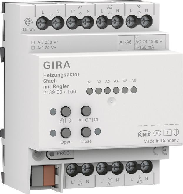 GIRA 213900 Heating Actuator 6f Controller OneK