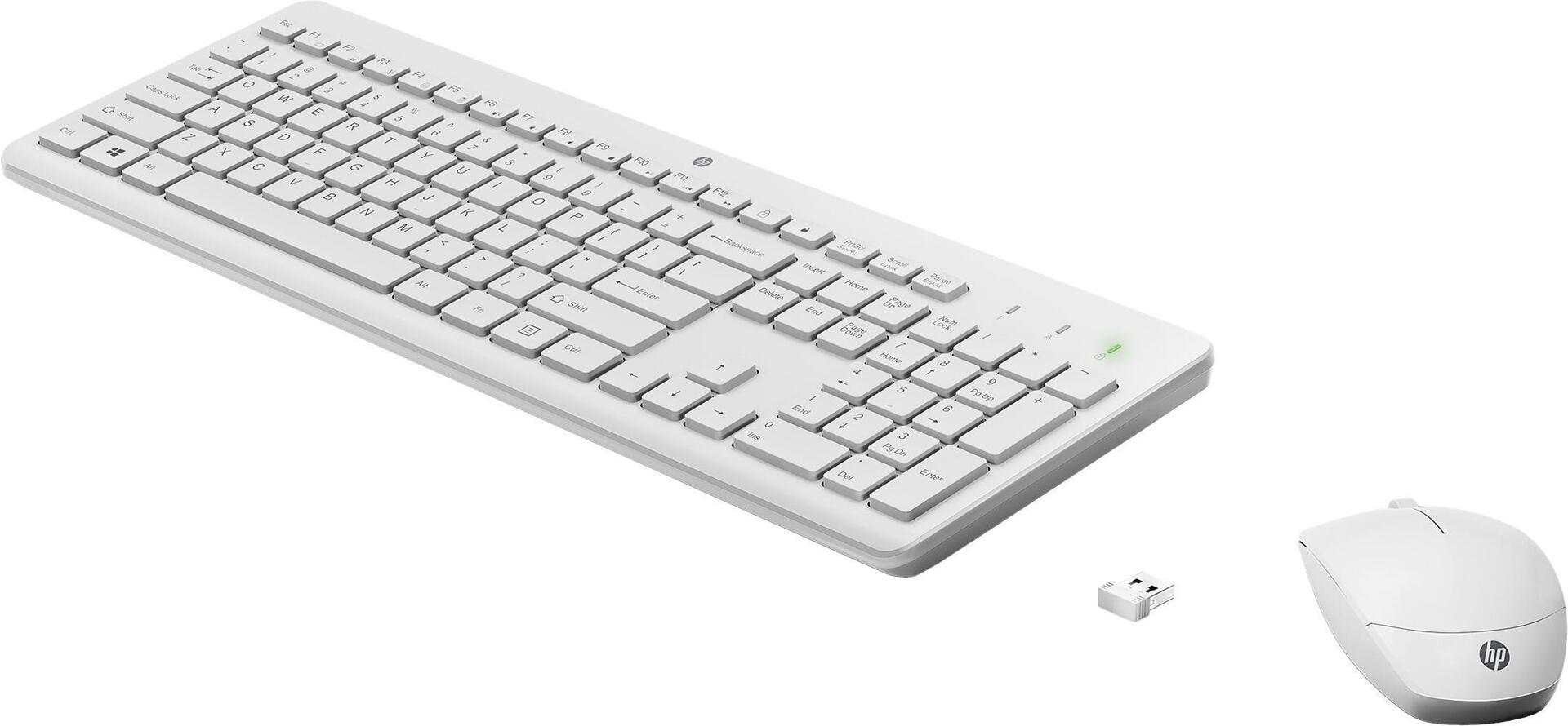HP 230 Wireless Mouse and Keyboard Combo White (3L1F0AA#ABD)