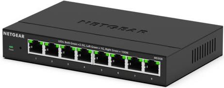 NETGEAR 300 Series Plus MS308 - Managed Multi-Gigabit Switch - 8 x 100/1000/2.5 G - Desktop, Wall-Mountable (MS308E-100EUS)
