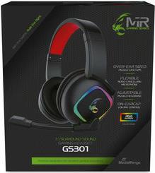 MediaRange MRGS301 Headphones Headset Headband Black Red