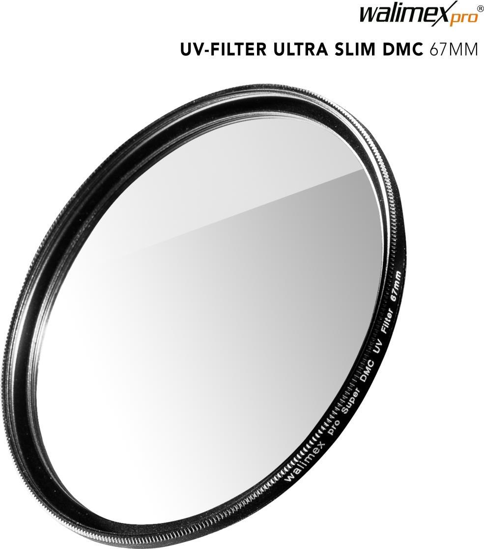 Walimex pro UV Filter Slim Super DMC 67 mm - High-Quality UV Lens Filter, 2.5 mm Slim, 16x Super DMC Coating, Lens Protection (1022951)