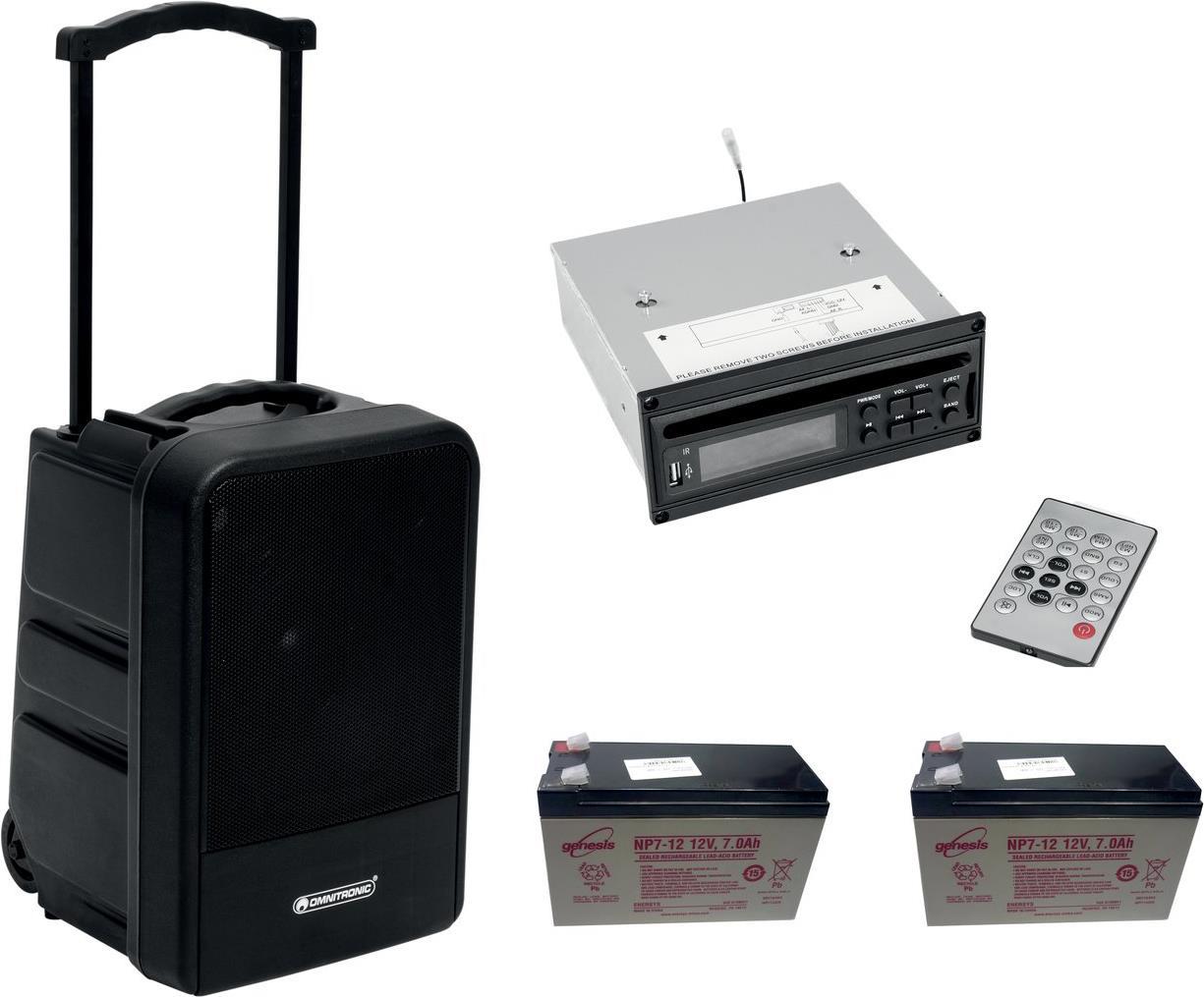 OMNITRONIC MOM-10BT4 Modular Wireless PA System with CD Player