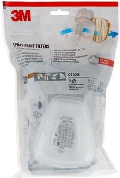 3 M 7100140666 Particle Filter 2 Piece(s) A2,P2 Brown 3 M Series 6000 - 7000 CE Mark 0086 (6002CR)