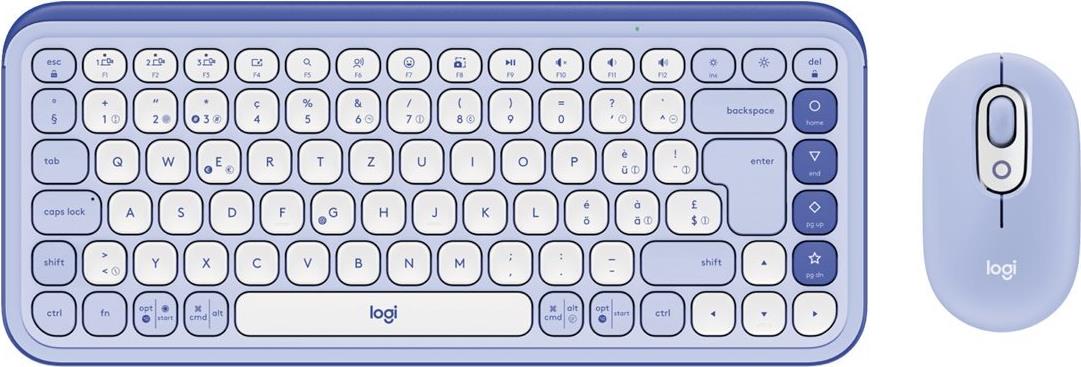 Logitech POP Icon Combo Wireless Keyboard and Mouse Set - QWERTZ - Switzerland (920-013277)