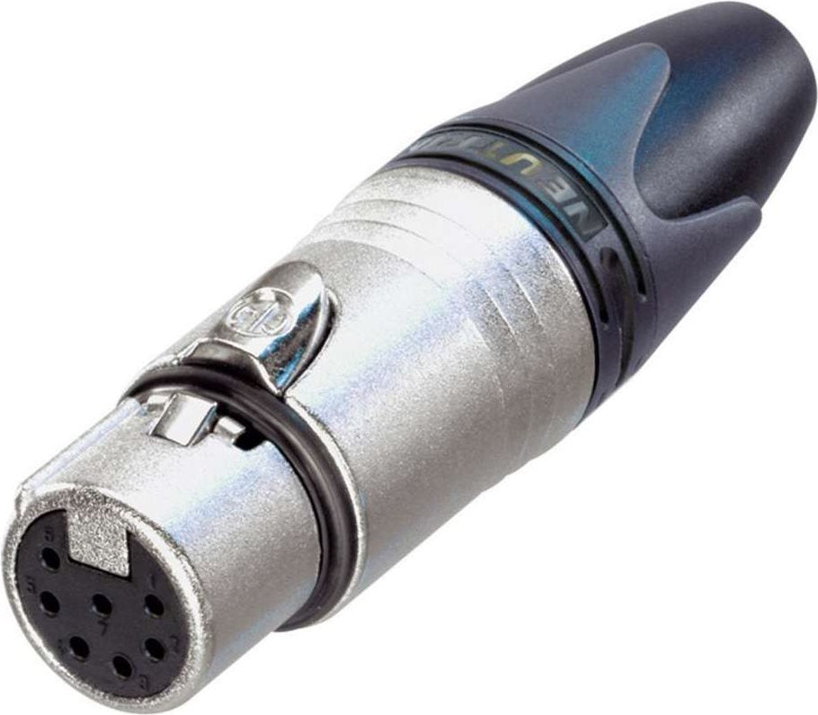 Neutrik XLR Connector Socket 7 Pins Silver Straight 1 pc. NC7FXX