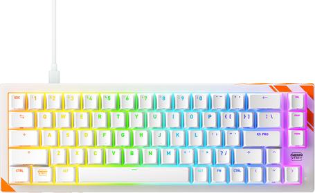 Cherry K5 PRO TMR Compact Mechanical Gaming Keyboard US Layout White/Orange RGB G8E-24200LACAUS-0 | Input Devices > Gaming Keyboards
