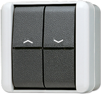 JUNG Rocker Blind Switch 839VW WG800 IP44 Push Button 1-Pole (839VW)