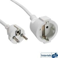 InLine - Schuko Extension Cord - Male/Female - 10 m - White (16410W)