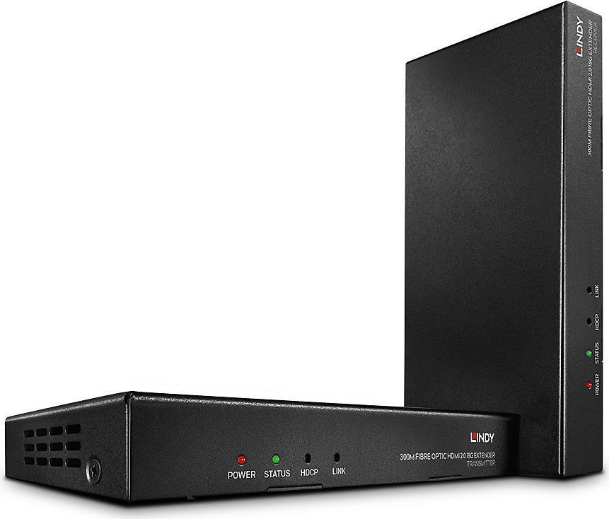 LINDY Fibre Optic HDMI 2.0 18 G & IR Extender - Video/Audio Extension - HDMI - up to 300 m