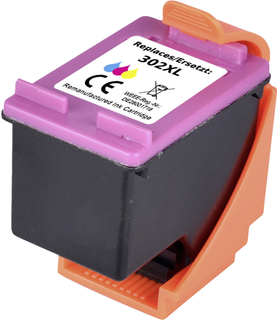 Renkforce Ink Cartridge Compatible with HP 302XL Cyan, Magenta, Yellow