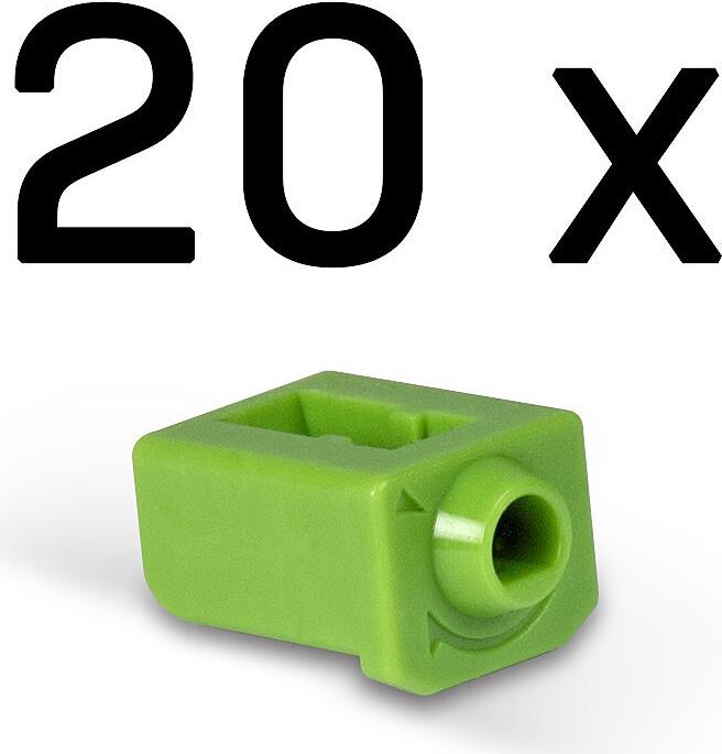 LINDY - LAN Port Blocker - Green (Pack of 20) (47913)