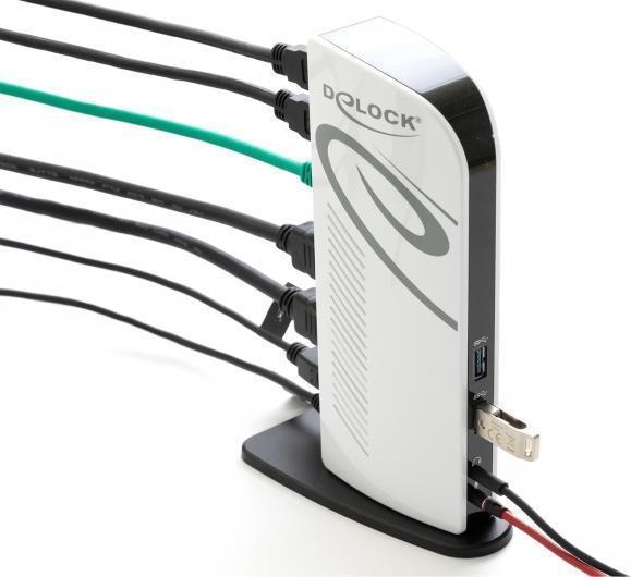 DeLOCK USB Docking Station Dual HDMI Full-HD - USB 3.2 Gen 1 - 2 x HDMI - GigE (87771) Gen1