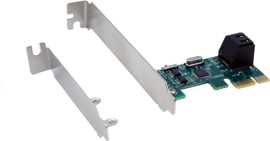 EXSYS GmbH SATA 3 PCIe Controller for 2 HDD - Asmedia ASM1061 - EX-3519