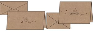 sigel Christmas Card "Christmas Tree" DIN Long (2/3 A4) for Laser Printers & Copiers, Kraft Paper 225 g/m², 1 Piece (DS070)
