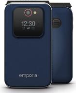 Emporia JOY LTE Mobile Phone, Blueberry, Flip Phone for Seniors, IP54 V228.LTE.v3.bb.01