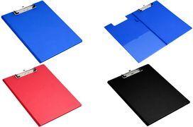 pavo Clipboard Folder with Foil Cover A4 Black Cardboard 8013722