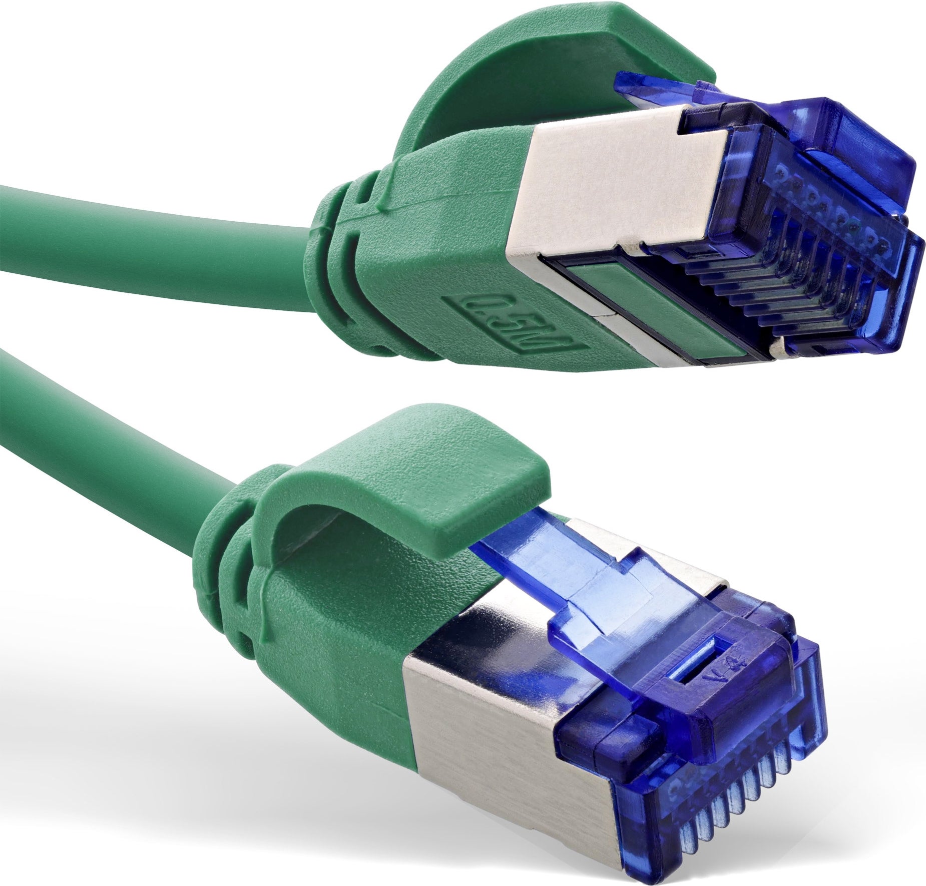 InLine® Patchkabel Slim, Cat.6A, S/FTP, TPE (LSZH) flexibel, PoE, grün, 20m (74920G)