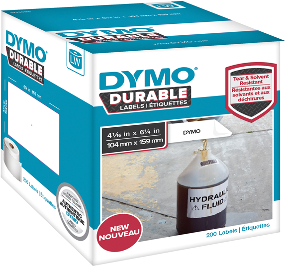 Dymo LabelWriter Address Labels - White - 104 x 159 mm - 200 Labels (1933086)