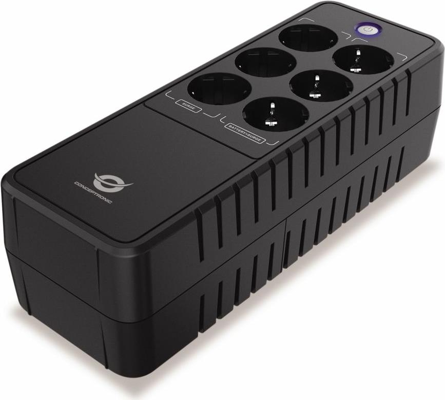 Conceptronic ZEUS09E Office UPS - 850 VA (ZEUS09E) RJ45