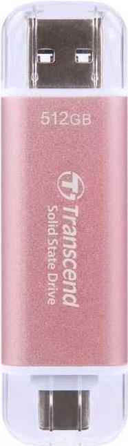 Transcend ESD310P - SSD - 512GB - External - USB 3.2 Gen 2x1 - Pink - TS512GESD310P