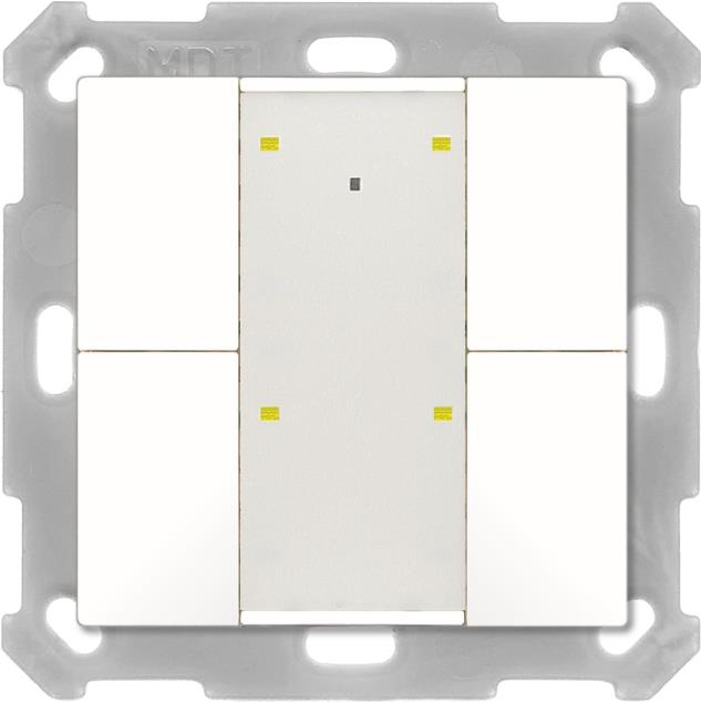 MDT BE-TA55T4.G2 Pushbutton Plus TS 55,4-Fold, Pure White Glossy