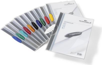 DURABLE SWINGCLIP® 30 A4 Transparent Clip Folder - 25 Pieces - 226002
