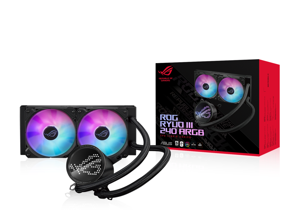 ASUS ROG RYUO III 240 ARGB - Liquid CPU Cooling System - Black 90RC00J1-M0UAY0