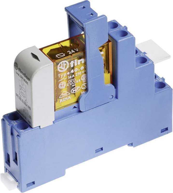 Finder Coupling Relay for DIN Rail 24V AC 8A 2 Changeover Contacts (48.52.8.024.5060)