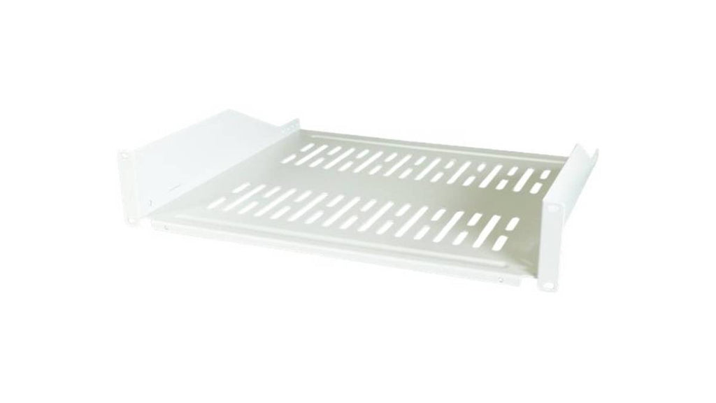 EFB Elektronik Rack Shelf 48.3 cm (19") 2U, Depth 400 mm, Load Capacity 22 kg, RAL7035 Model: 691650GR.2B