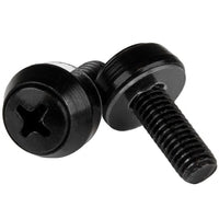 StarTech.com 50-Pack M6 Mounting Screws for Rack Server Enclosures CABSCREWSM6B