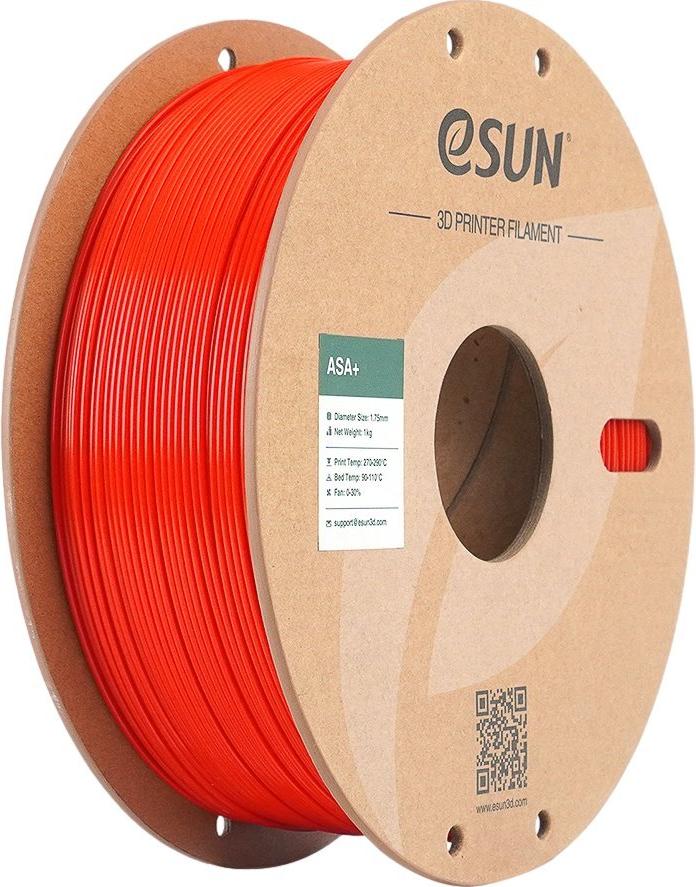 eSUN ASA+ 1.75 mm Red 1 kg Filament (ASA+P175R1)