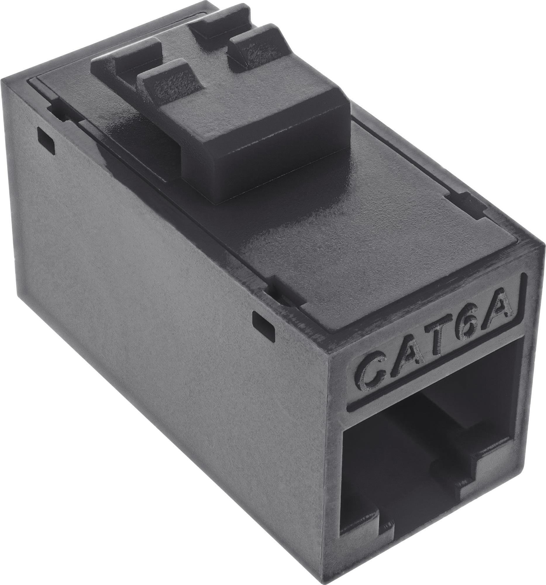 InLine 8-pack Keystone RJ45 Female/Female Unshielded Cat.6A Black 76217S